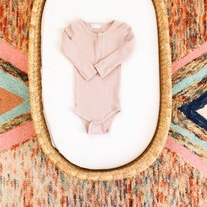 jamie kay, button up ribbed onesie